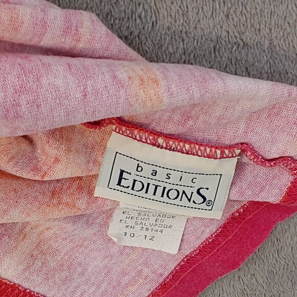 VTG Ombre Boho Tank Top – Tie Back Orange & Pink, Girls Size 10/12 Summer Style - Picture 2 of 5